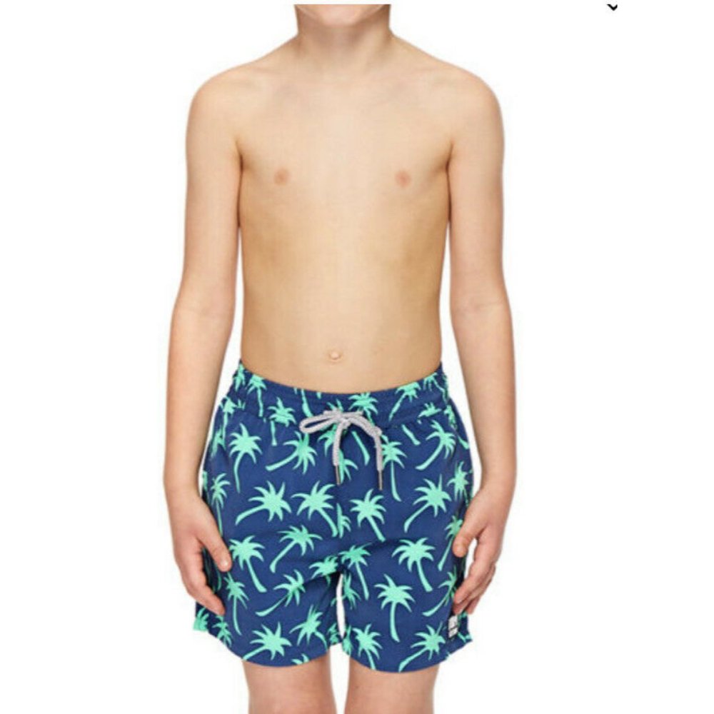 tom&teddy swimshorts Palm-navy&spting Green
